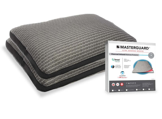 Masterguard® Protège-matelas en Charcoal pour très grand lit avec 2 oreillers pour très grand lit