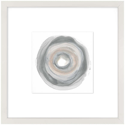 Œuvre d’art encadrée et surélevée sous verre « Sea Shell II » avec passe-partout - 24 po x 24 po