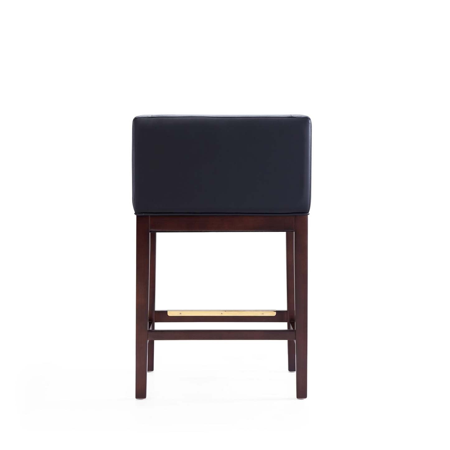 Manhattan Comfort Kingsley 34 Beech Wood Counter Height Barstool - Black &amp; Dark Walnut|Tabouret bar Kingsley de Manhattan Comfort de hauteur comptoir de 34 po en hêtre - noir et noyer foncé
