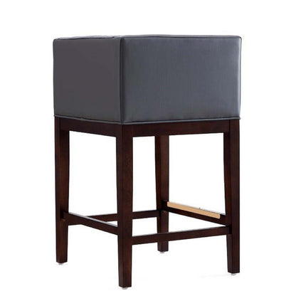 Manhattan Comfort Kingsley 34 Beech Wood Counter Height Barstool - Grey &amp; Dark Walnut|Tabouret bar Kingsley de Manhattan Comfort de hauteur comptoir de 34 po en hêtre - gris et noyer foncé