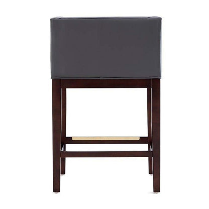 Manhattan Comfort Kingsley 34 Beech Wood Counter Height Barstool - Grey &amp; Dark Walnut|Tabouret bar Kingsley de Manhattan Comfort de hauteur comptoir de 34 po en hêtre - gris et noyer foncé