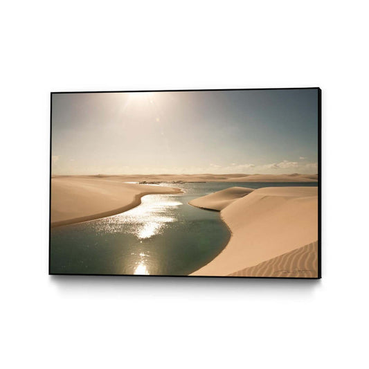 Soft Sunset Canvas Framed Black 36x24 Wall Art|Œuvre d'art murale sur toile encadrée noire « Soft Sunset » 36 x 24
