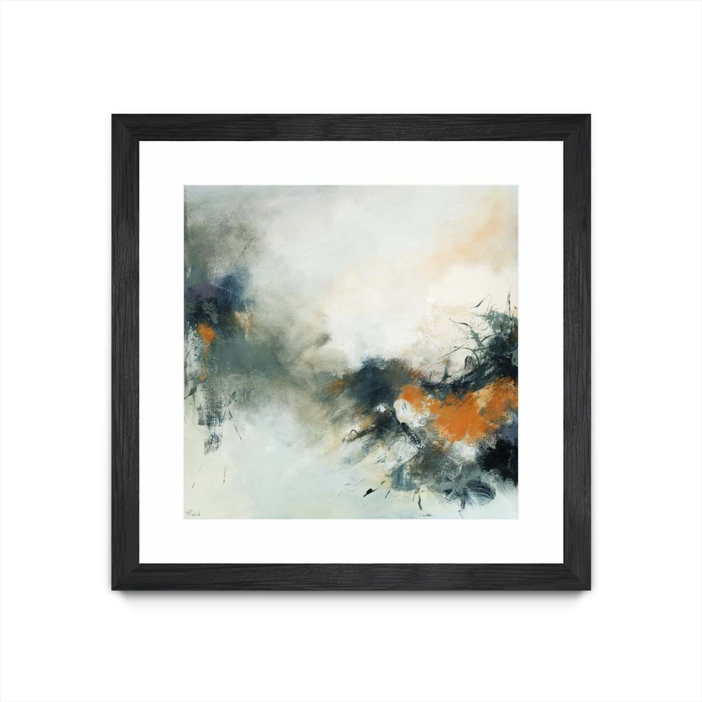 Transition Matted and Framed Black 36x36 Wall Art|Œuvre d’art murale encadrée noire et mate « Transition » 36 x 36
