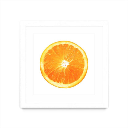 Œuvre d'art murale imprimée blanche et mate « Citrus Cultivar » 30 x 30
