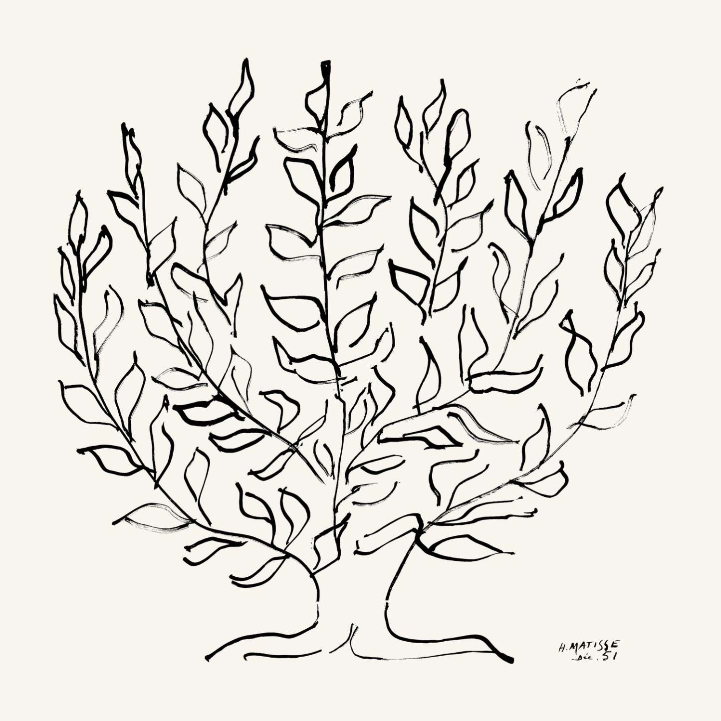 L'arbre Platane Giant Art 72x72 Wall Art|Œuvre d'art murale Giant Art « L'arbre Platane » 72 x 72
