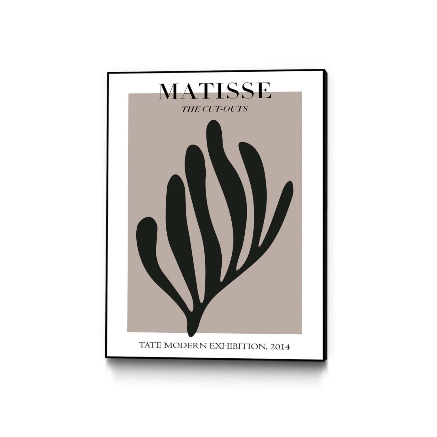 Forme Grège Canvas Framed Black 30x40 Wall Art|Œuvre d'art murale sur toile encadrée noire « Forme Grège » 30 x 40