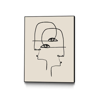 Faces Canvas Framed Black 30x40 Wall Art|Œuvre d’art murale sur toile encadrée noire « Faces » 30 x 40