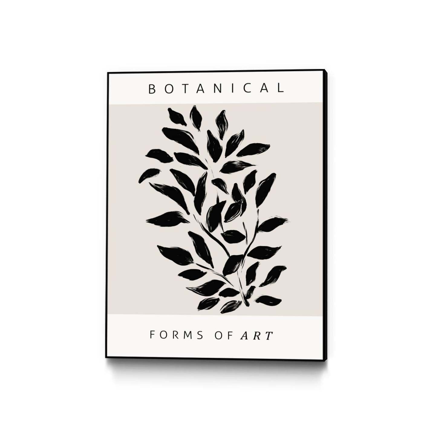 Œuvre d’art murale sur toile encadrée noire « Forms Of Art » 24 x 32