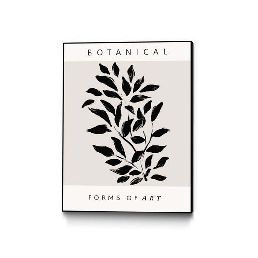 Œuvre d’art murale sur toile encadrée noire « Forms Of Art » 24 x 32