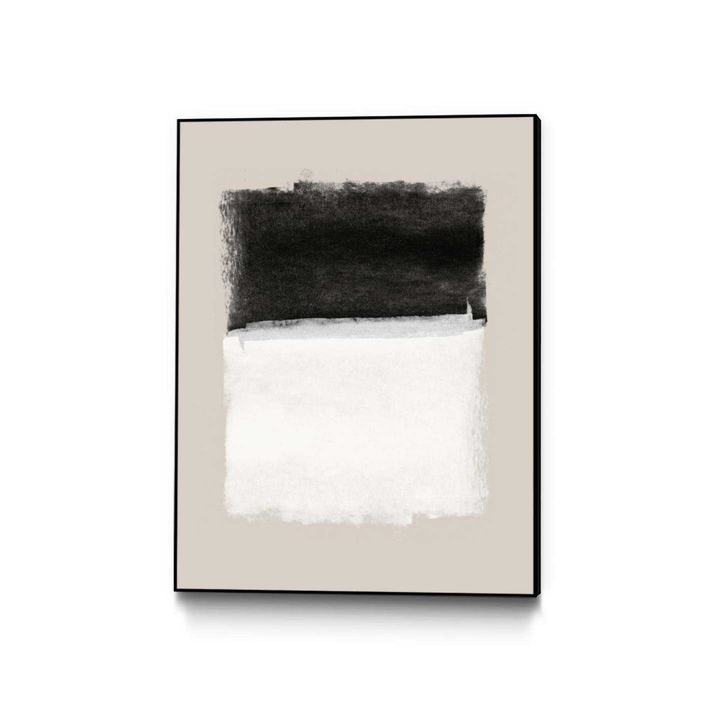 Œuvre d'art murale sur toile encadrée noire « Inspiration » 24 x 32