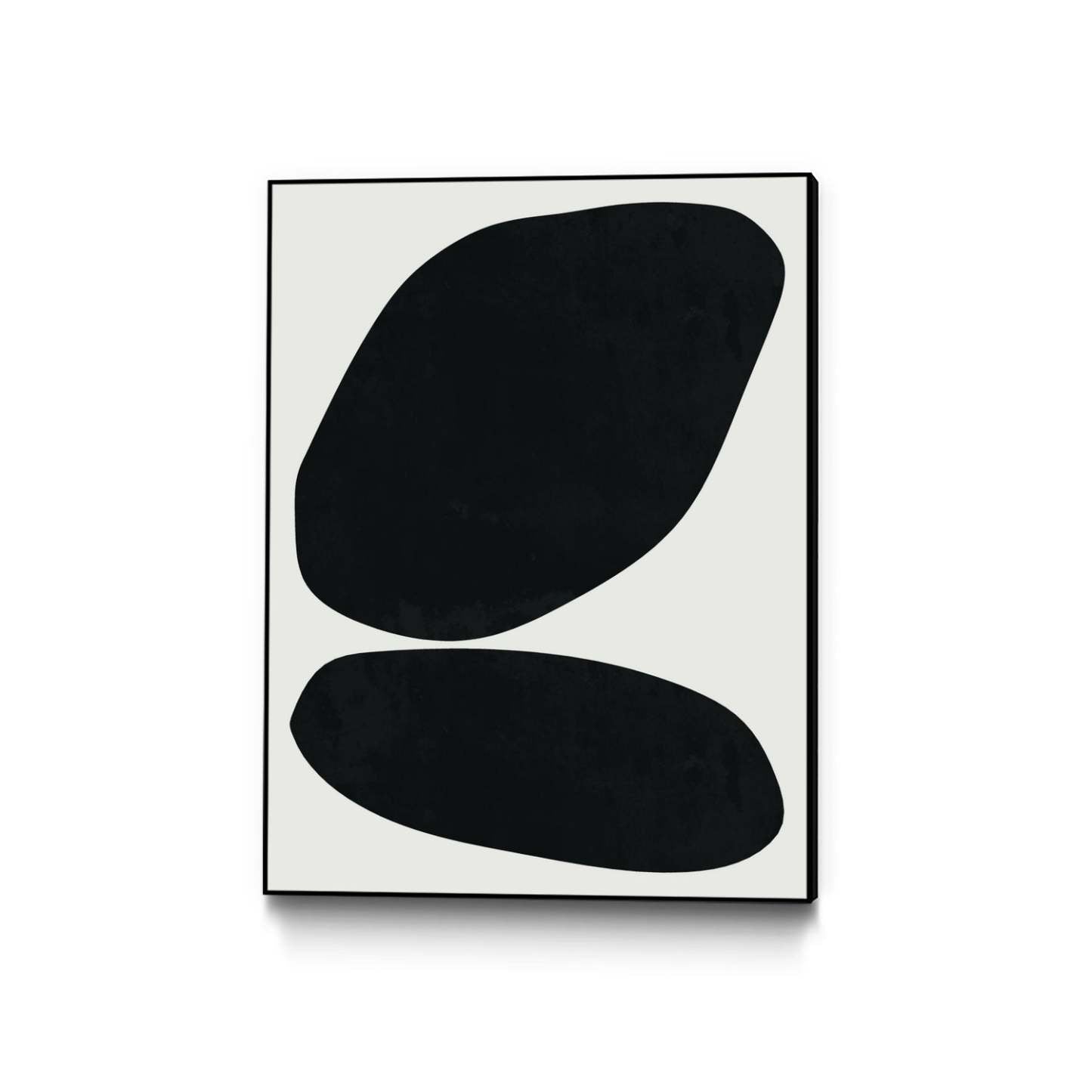 Black Abstract Ii Canvas Framed Black 30x40 Wall Art|Œuvre d'art murale sur toile encadrée noire « Black Abstract Ii » 30 x 40