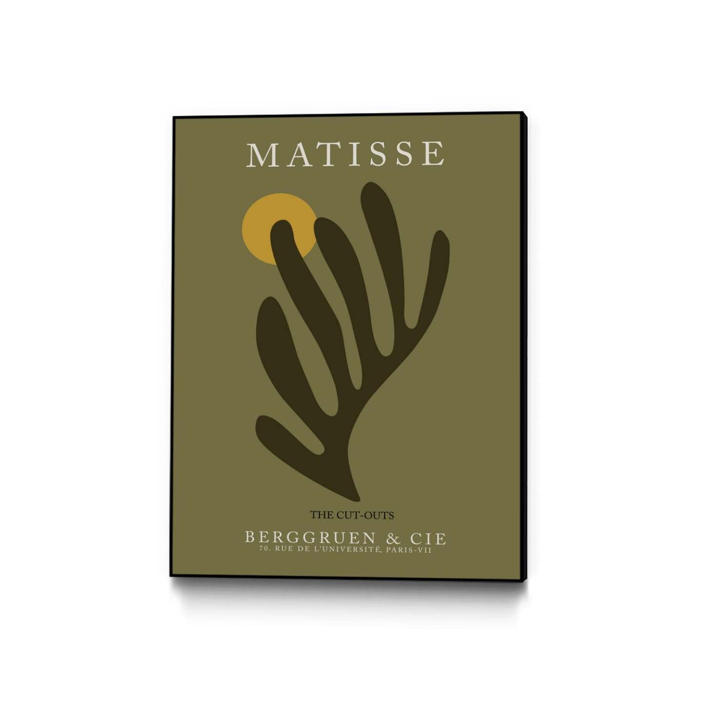 Cut Outs I Canvas Framed Black 30x40 Wall Art|Œuvre d'art murale sur toile encadrée noire « Cut Outs I » 30 x 40