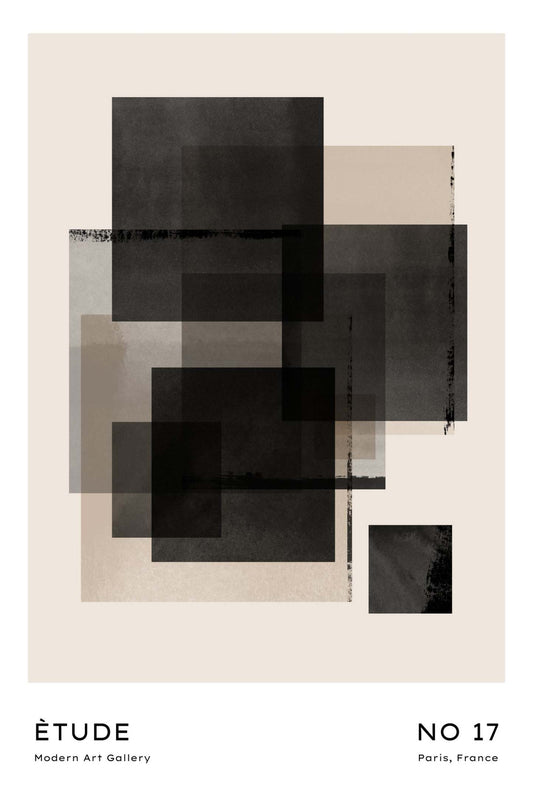 Œuvre d'art murale géante « Sans titre » 84 x 54