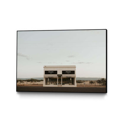 Marfa Canvas Framed Black 36x24 Wall Art|Œuvre d'art murale sur toile encadrée noire « Marfa » 36 x 24