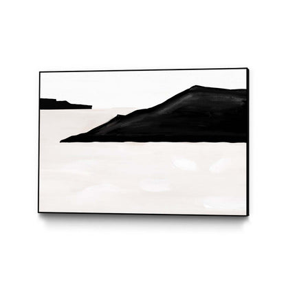 Black Mountains Canvas Framed Black 36x24 Wall Art|Œuvre d'art murale sur toile encadrée noire « Black Mountains » 36 x 24