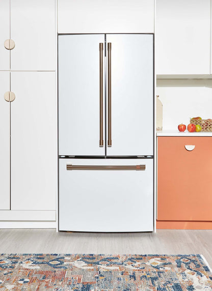 Réfrigérateur Café de 36 27,8 pi³ à portes françaises - blanc mat - CVE28DP4NW2 | Café 36 27,8 Cu. Fort. Réfrigérateur à portes françaises - Blanc mat - CVE28DP4NW2