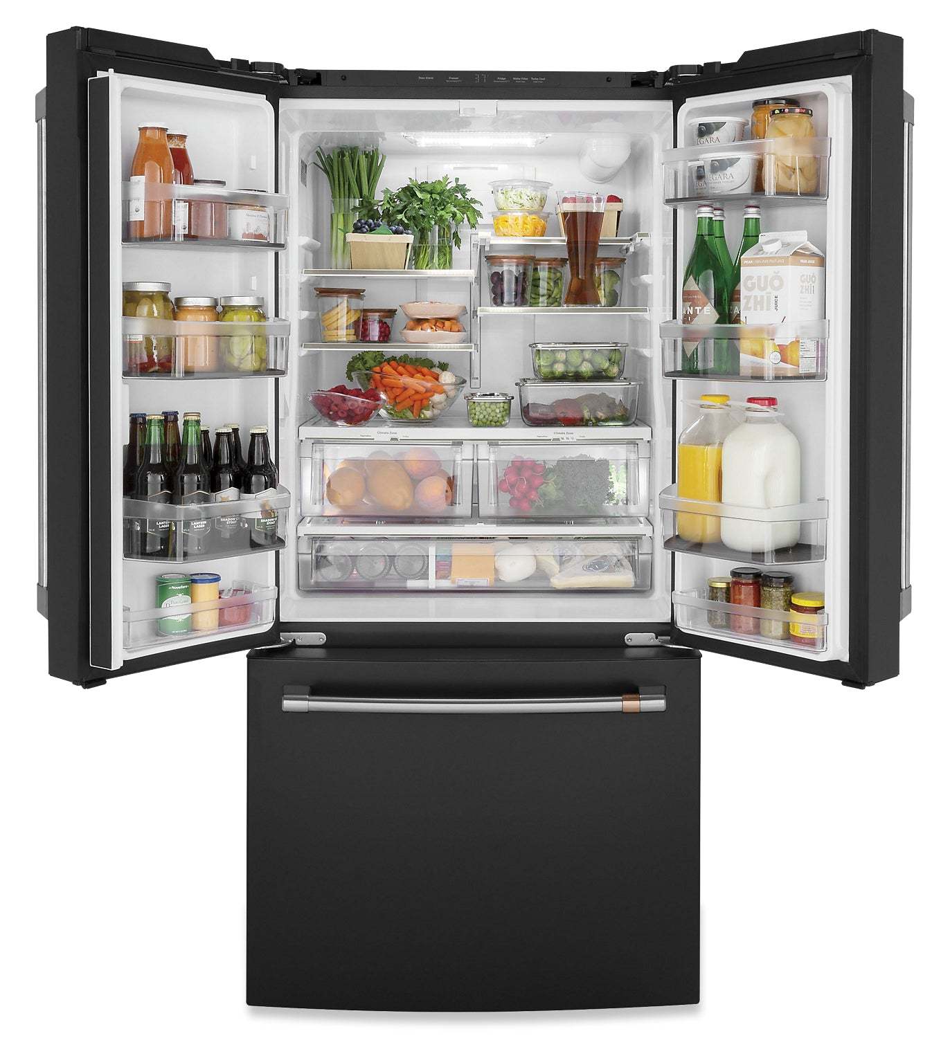 Réfrigérateur Café de 33 18,6 pi³ à portes françaises - noir mat - CWE19SP3ND1 | Cafe 33 18.6 Cu. Ft. French-Door Refrigerator - Matte Black - CWE19SP3ND1