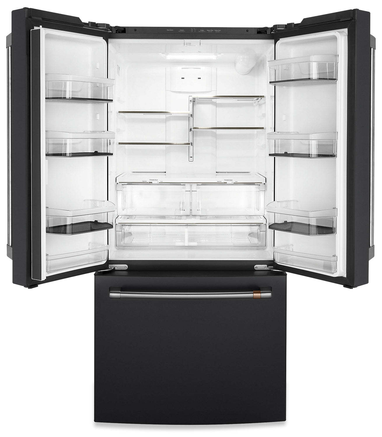 Réfrigérateur Café de 33 18,6 pi³ à portes françaises - noir mat - CWE19SP3ND1 | Cafe 33 18.6 Cu. Ft. French-Door Refrigerator - Matte Black - CWE19SP3ND1