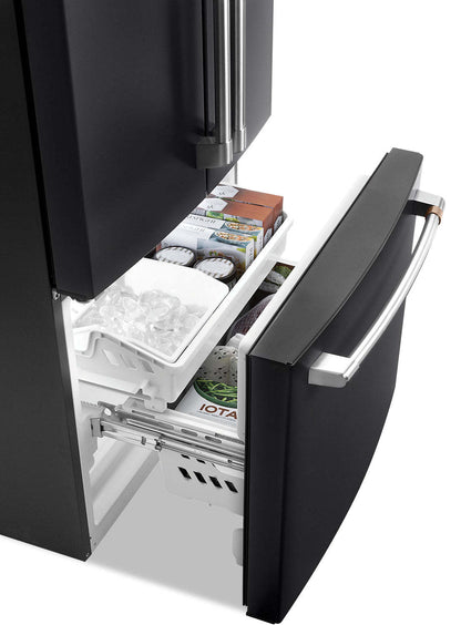 Réfrigérateur Café de 33 18,6 pi³ à portes françaises - noir mat - CWE19SP3ND1 | Cafe 33 18.6 Cu. Ft. French-Door Refrigerator - Matte Black - CWE19SP3ND1