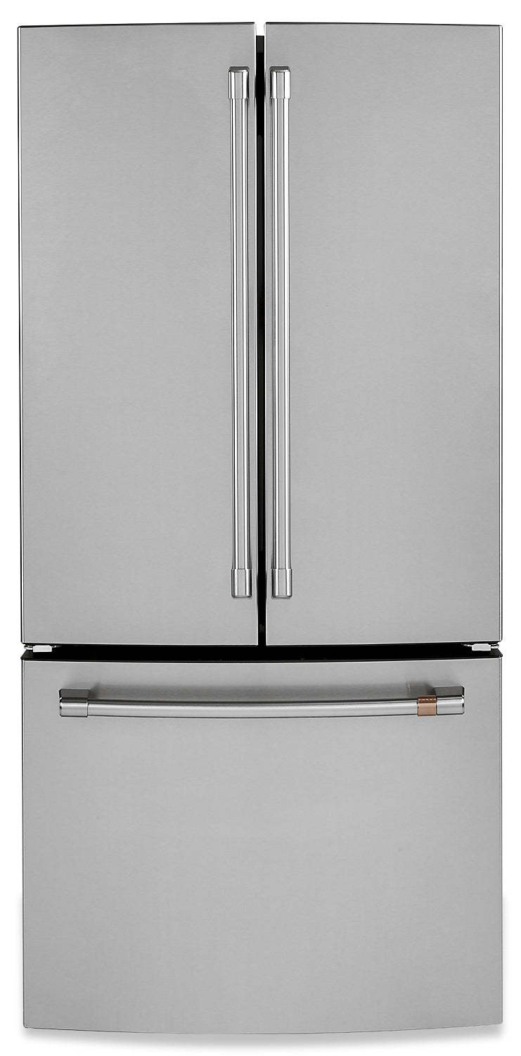 Café 33 Réfrigérateur à portes françaises de 18,6 pi³ - acier inoxydable - CWE19SP2NS1 | Réfrigérateur Café de 18,6 pi³ et de 33 po à portes françaises - acier inoxydable - CWE19SP2NS1