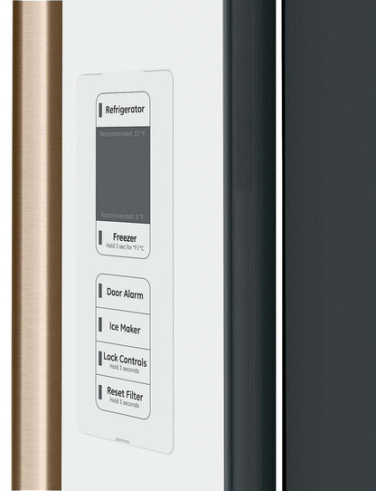 Réfrigérateur Café de 36 po et de 23,1 pi³ à portes françaises - blanc mat - CWE23SP4MW2 | Cafe 36 23.1 Cu. Ft. French-Door Refrigerator - Matte White - CWE23SP4MW2