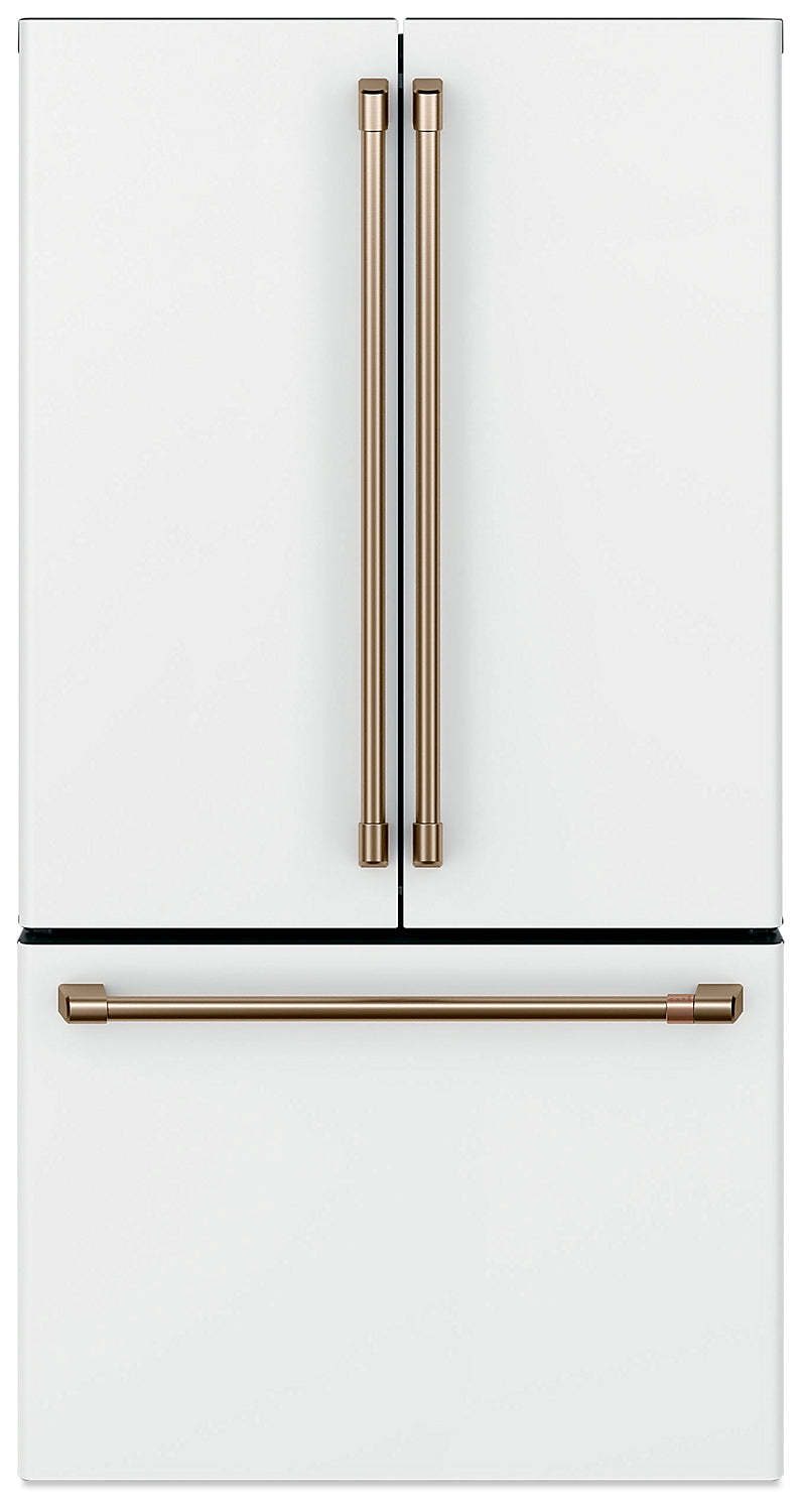 Réfrigérateur Café de 36 po et de 23,1 pi³ à portes françaises - blanc mat - CWE23SP4MW2 | Cafe 36 23.1 Cu. Ft. French-Door Refrigerator - Matte White - CWE23SP4MW2