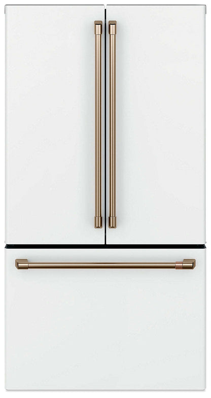 Réfrigérateur Café de 36 po et de 23,1 pi³ à portes françaises - blanc mat - CWE23SP4MW2 | Cafe 36 23.1 Cu. Ft. French-Door Refrigerator - Matte White - CWE23SP4MW2
