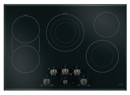 Café 5 pièces Electric Cooktop Brushed Black Knobs - CXCE1HKPMBT|Boutons noir brossé pour surface de cuisson électrique 5 pièces Café - CXCE1HKPMBT|CXCE1HBT