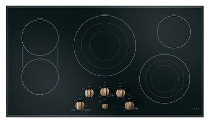 Café 5 pièces Electric Cooktop Brushed Bronze Knobs - CXCE1HKPMBZ|Boutons bronze brossé pour surface de cuisson électrique 5 pièces Café - CXCE1HKPMBZ|CXCE1HBZ