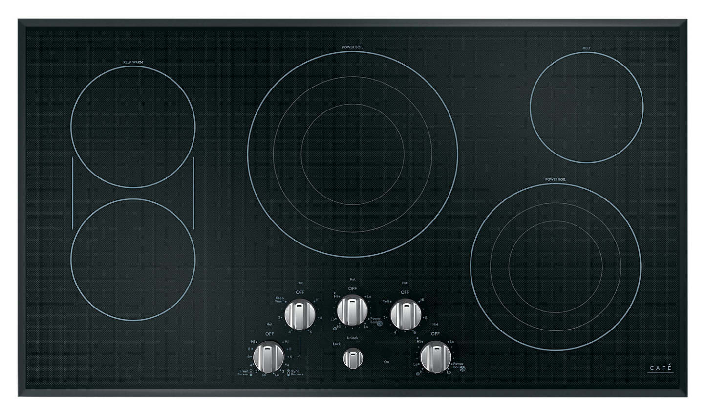 Café 5 pièces Electric Cooktop Stainless Steel Knobs - CXCE1HKPMSS|Boutons acier inoxydable brossé pour surface de cuisson électrique 5 pièces Café - CXCE1HKPMSS|CXCE1HSS