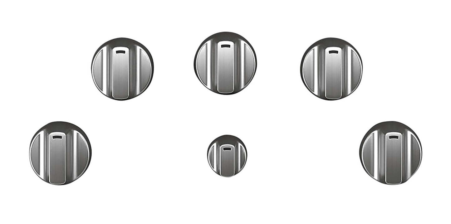 Café 5 pièces Electric Cooktop Stainless Steel Knobs - CXCE1HKPMSS|Boutons acier inoxydable brossé pour surface de cuisson électrique 5 pièces Café - CXCE1HKPMSS|CXCE1HSS