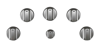 Café 5 pièces Electric Cooktop Stainless Steel Knobs - CXCE1HKPMSS|Boutons acier inoxydable brossé pour surface de cuisson électrique 5 pièces Café - CXCE1HKPMSS|CXCE1HSS
