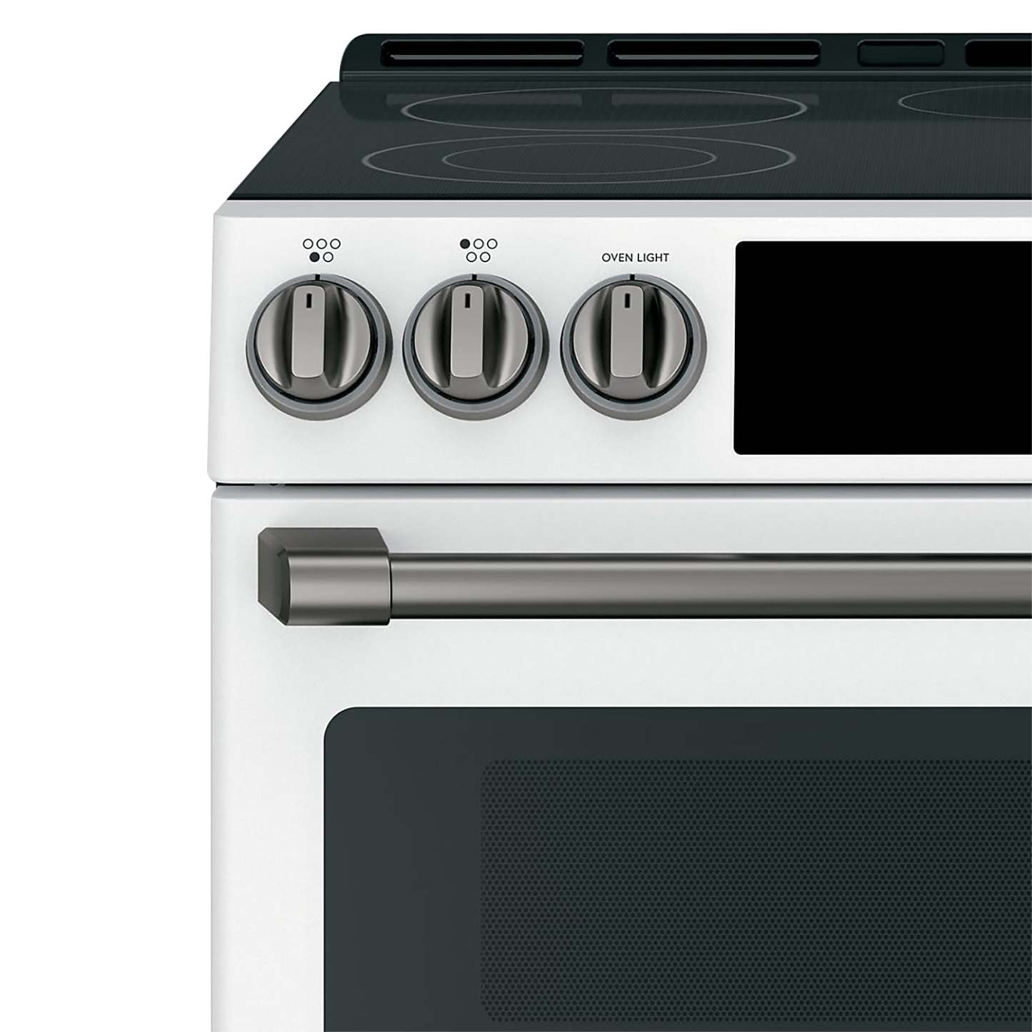 Café Ensemble de poignées et de boutons noir brossé pour cuisinière électrique - CXFCEHKPMBT|CXFCEHBT