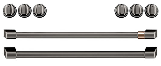 Café Ensemble de poignées et de boutons noir brossé pour cuisinière électrique - CXFCEHKPMBT|CXFCEHBT