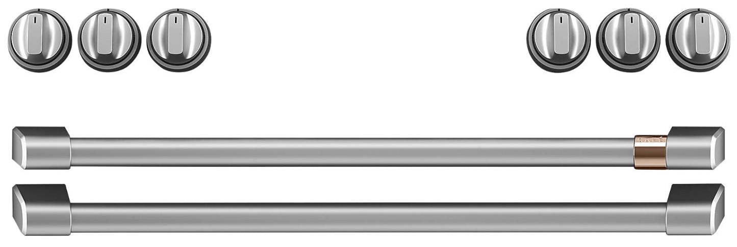 Café Ensemble poignées et boutons en acier inoxydable brossé pour cuisinière électrique - CXFCEHKPMSS|CXFCEHSS