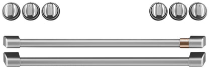 Café Ensemble poignées et boutons en acier inoxydable brossé pour cuisinière électrique - CXFCEHKPMSS|CXFCEHSS