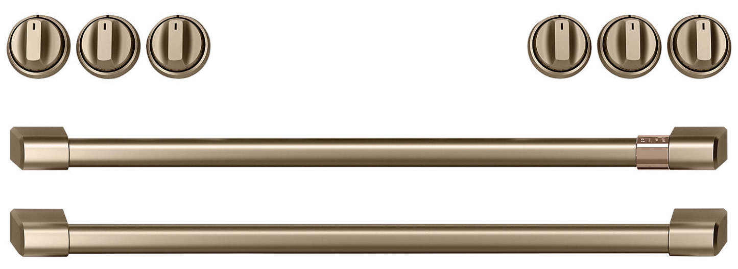 Café Ensemble de poignées et de boutons en bronze brossé pour cuisinière à gaz - CXFCGHKPMBZ|CXFCGHBZ