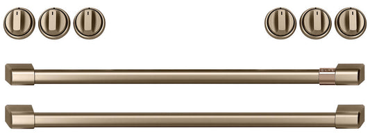 Café Ensemble de poignées et de boutons en bronze brossé pour cuisinière à gaz - CXFCGHKPMBZ|CXFCGHBZ