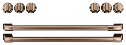 Ensemble de poignées et de boutons en cuivre brossé pour cuisinière à gaz Café - CXFCGHKPMCU|Ensemble de poignées et de boutons en cuivre brossé pour cuisinière à gaz Café – CXFCGHKPMCU|CXFCGHCU