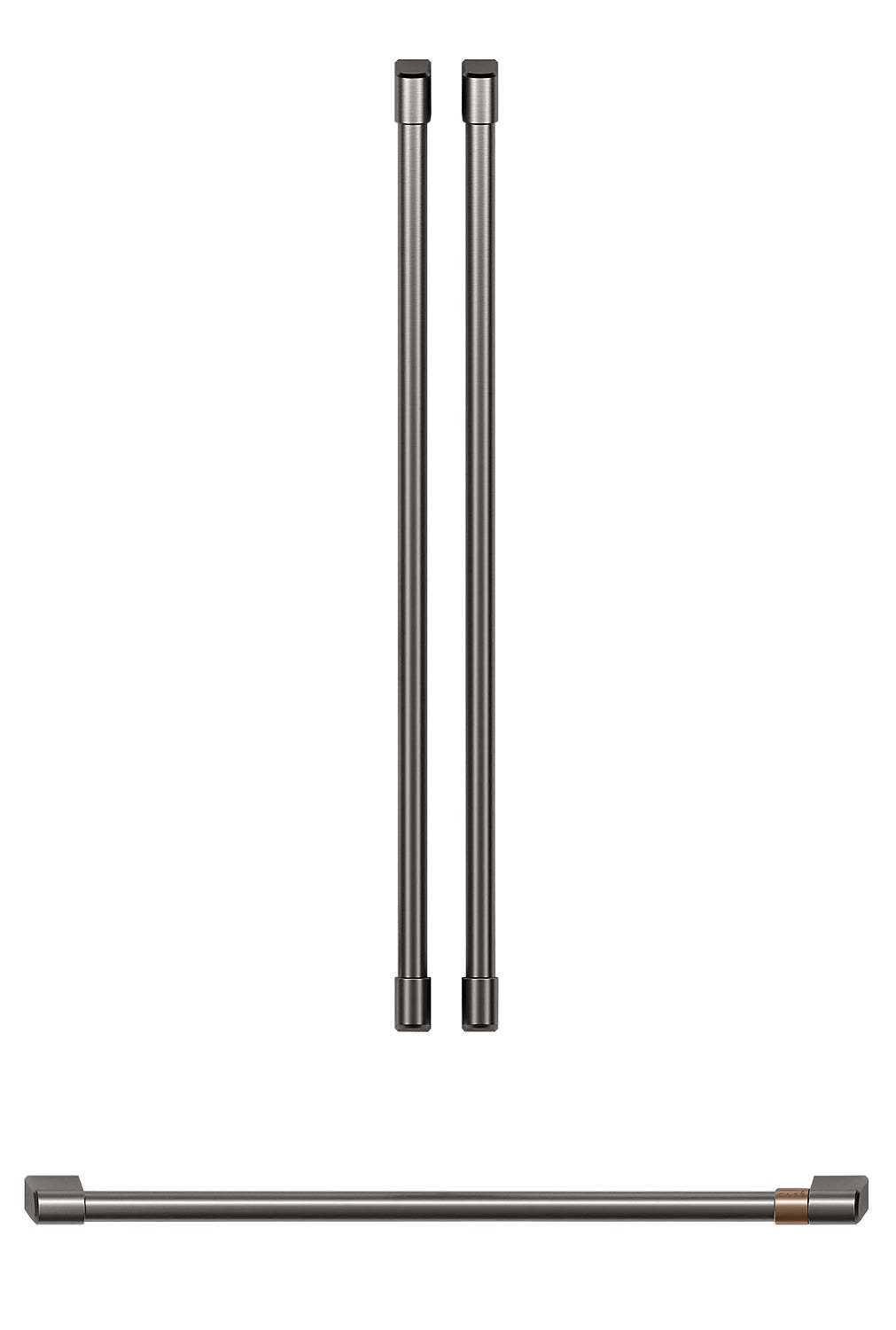 Café French-Door Refrigerator Brushed Black Handles - CXLB3H3PMBT|Poignées noir brossé pour réfrigérateur à portes françaises Café - CXLB3H3PMBT|CXLB3HBT