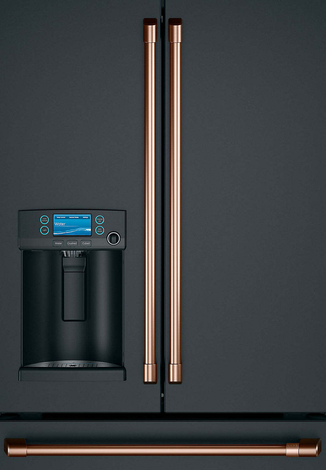 Poignées en cuivre brossé pour réfrigérateur à portes françaises Café - CXLB3H3PMCU|Poignées en cuivre brossé pour réfrigérateur à portes françaises Café - CXLB3H3PMCU|CXLB3HCU