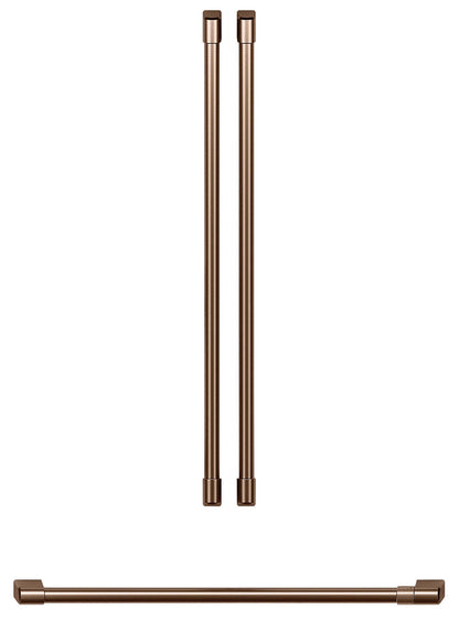 Poignées en cuivre brossé pour réfrigérateur à portes françaises Café - CXLB3H3PMCU|Poignées en cuivre brossé pour réfrigérateur à portes françaises Café - CXLB3H3PMCU|CXLB3HCU