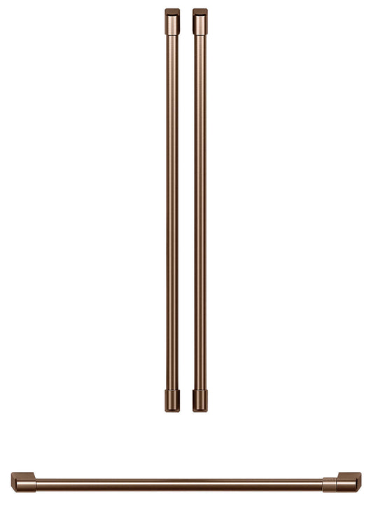 Poignées en cuivre brossé pour réfrigérateur à portes françaises Café - CXLB3H3PMCU|Poignées en cuivre brossé pour réfrigérateur à portes françaises Café - CXLB3H3PMCU|CXLB3HCU