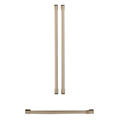 Ensemble de poignées en bronze brossé pour réfrigérateur à portes françaises Café - CXMA3H3PNBZ | Ensemble de poignées bronze brossé pour réfrigérateur Café à portes françaises - CXMA3H3PNBZ | CXMA3HBZ