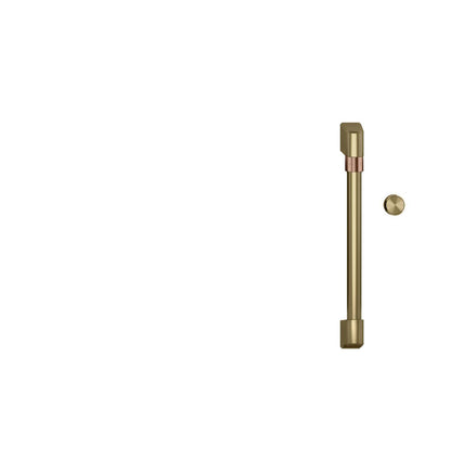 Café Brushed Brass Handle and Knob Kit for Microwave - CXOTRHKPMCG|Trousse de poignée et de bouton Café en laiton brossé pour four à micro-ondes - CXOTRHKPMCG