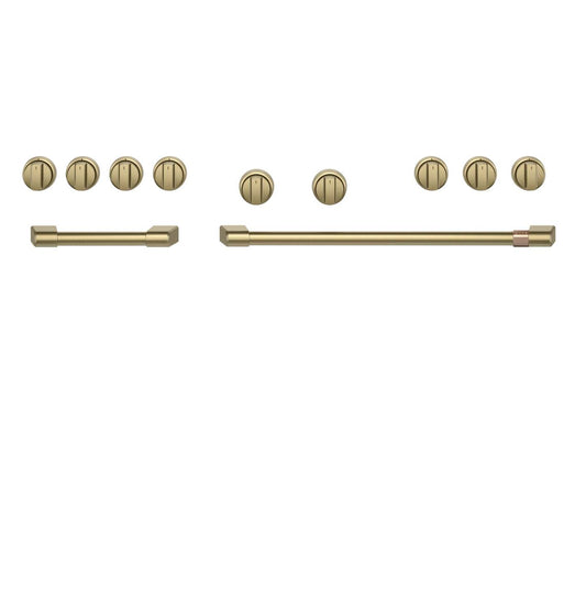 Café 48 Trousse de poignées et de boutons en laiton brossé pour cuisinière et surface de cuisson professionnelles - CXPR8HKPTCG