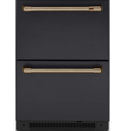 Ensemble de poignées pour réfrigérateur à deux tiroirs Café, bronze brossé - CXMA3H3PNBZ | Ensemble de poignées bronze brossé pour réfrigérateur Café à deux tiroirs - CXMA3H3PNBZ | CXQD2H2Z