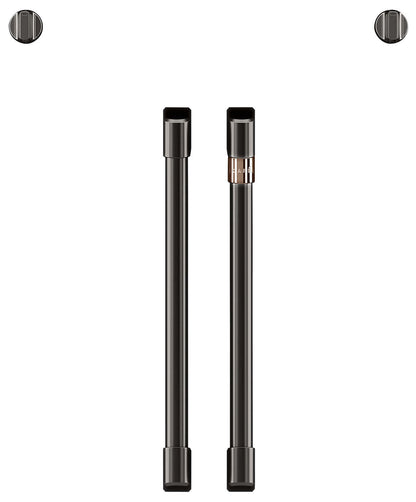 Café French-Door Wall Oven Brushed Black Knobs and Handles - CXWSFHKPMBT|Poignées et boutons noir brossé pour quatre murales à portes françaises Café - CXWSFHKPMBT|CXWSFHBT