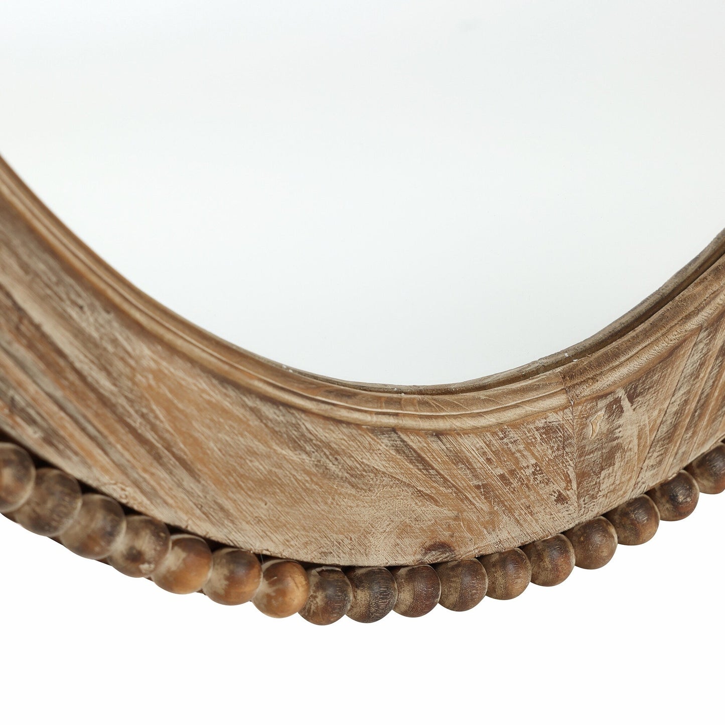 Miroir mural ovale Cameo encadré en bois, 81 cm (32 po), miroir de salle de bain - 81 cm (31,89 po) H x 61 cm (24 po) L x 3,2 cm (1,26 po) P