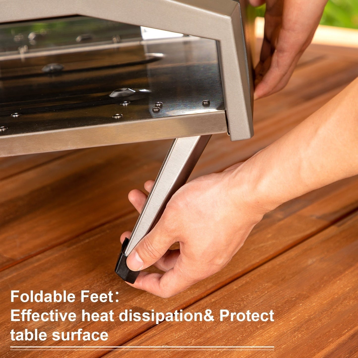 Four à pizza portable à gaz propane Quick Roast pour terrasse extérieure (années 60)